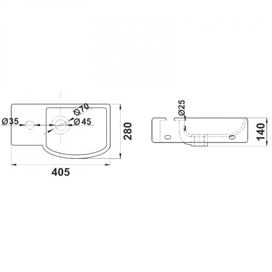 Раковина MELANA 800-78404R