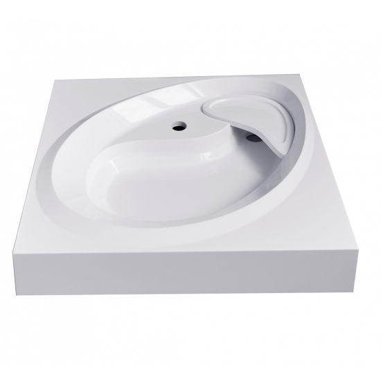 Раковина над стиральной машиной ANDREA Topaz 60x55 с кронштейнами