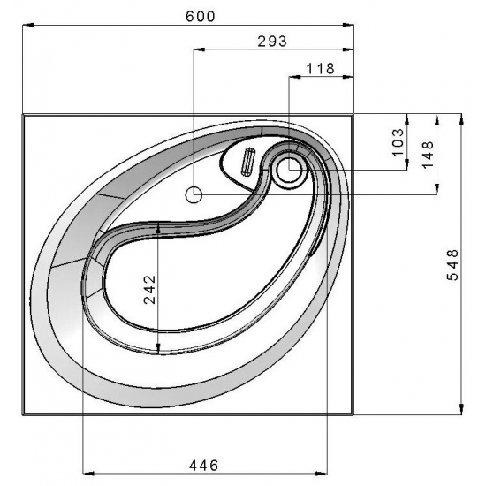 Раковина над стиральной машиной ANDREA Topaz 60x55 с кронштейнами