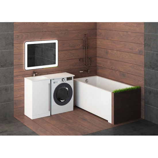 Раковина над стиральной машиной DOLOMITE Гриджио 115 L левая