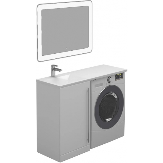 Раковина над стиральной машиной DOLOMITE Гриджио 115 L левая