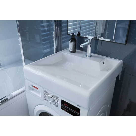 Раковина над стиральной машиной KIROVIT Престиж 600х600 с кронштейнами