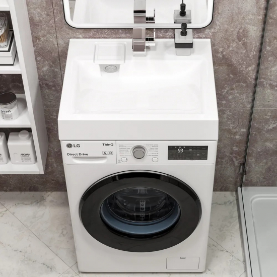 Раковина над стиральной машиной PAOLA Siena 60x50 с кронштейнами