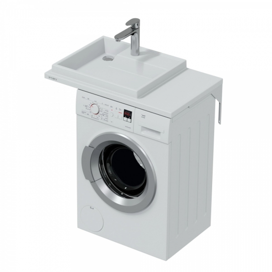 Раковина над стиральной машиной САНТА Юпитер 80 L левая