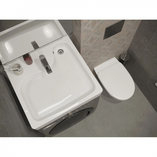 Раковина над стиральной машиной SANTEK Клио 60х60 с кронштейнами