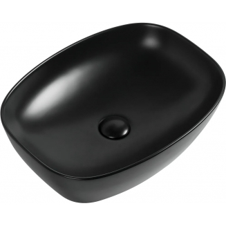 Раковина накладная AQUANET Fine 1-MB черная матовая