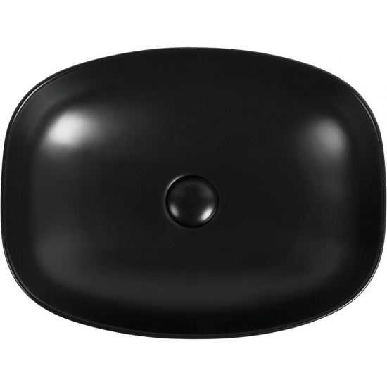 Раковина накладная AQUANET Fine 1-MB черная матовая