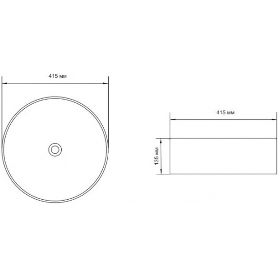 Раковина накладная AQUANET Moon 1