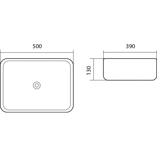 Раковина накладная AQUATEK Вега AQ5515-00