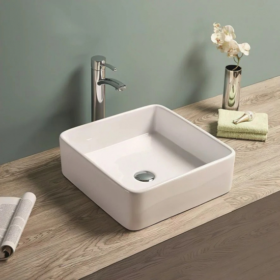 Раковина накладная ART&MAX AM-7050-D белая