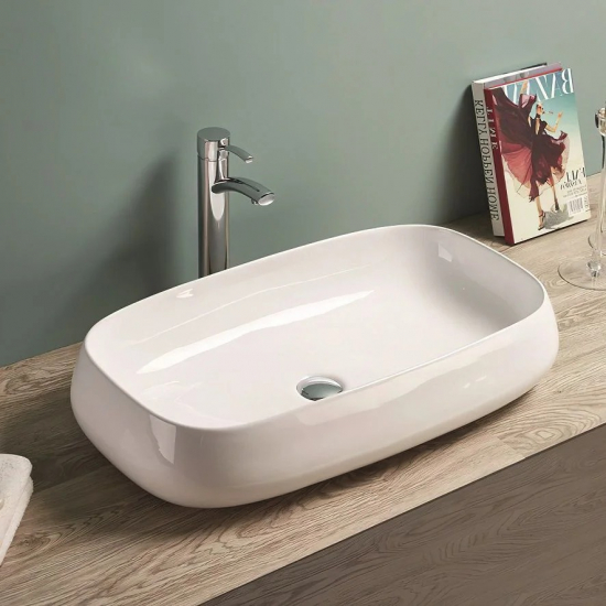 Раковина накладная ART&MAX AM-78101 белая