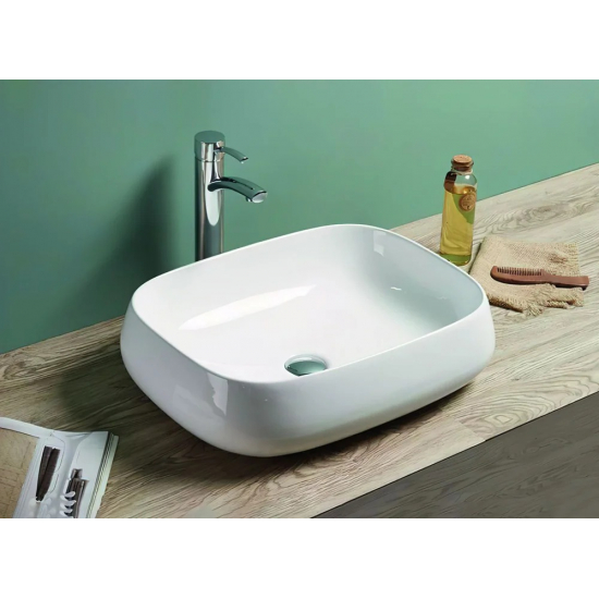 Раковина накладная ART&MAX AM-78102 белая