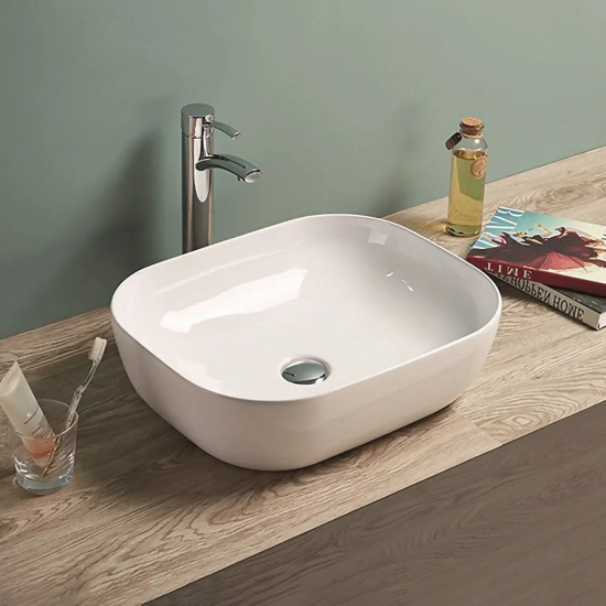 Раковина накладная ART&MAX AM-78104 белая