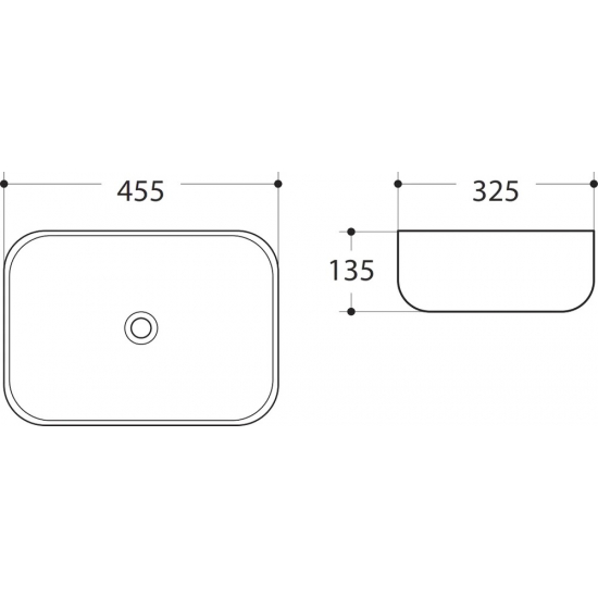 Раковина накладная ART&MAX AM-78105 белая