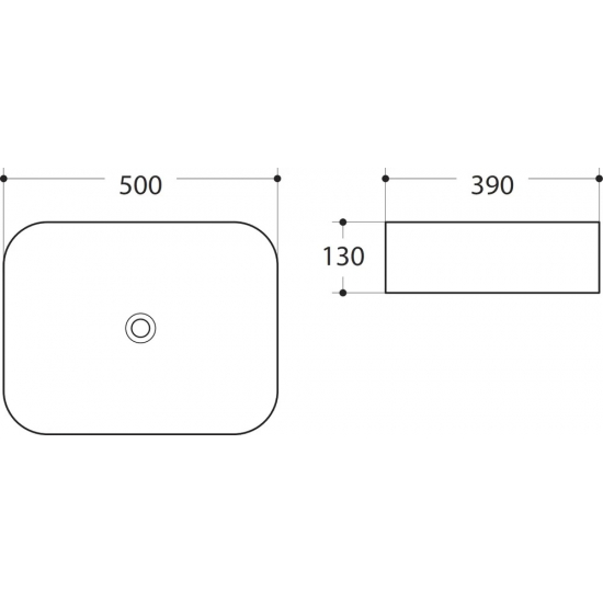 Раковина накладная ART&MAX AM-78109 белая
