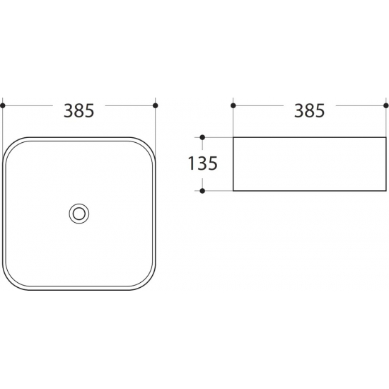 Раковина накладная ART&MAX AM-78110 белая