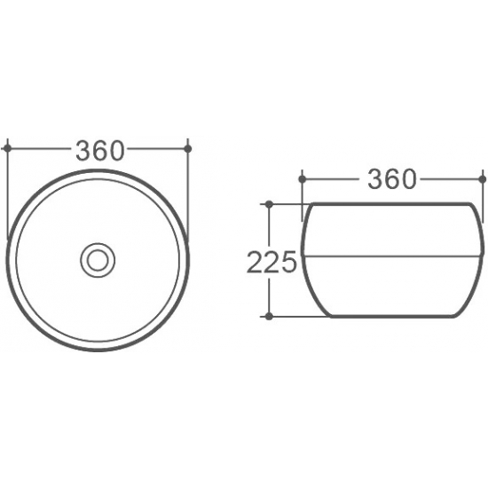 Раковина накладная ART&MAX AM3510