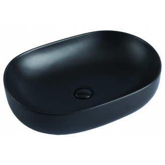 Раковина накладная AZARIO AZ-78326MB 600х415х135 матовая чёрная