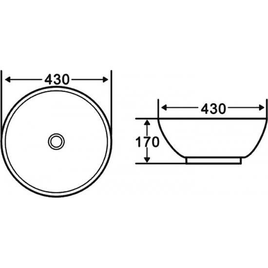 Раковина накладная BELBANGO BB1077