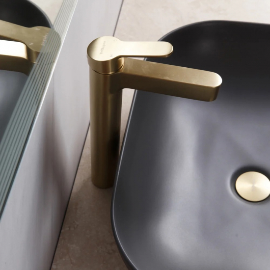 Раковина накладная BELBANGO BB1302-H311 серая матовая