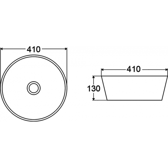 Раковина накладная BELBANGO BB1315-H311 серая матовая