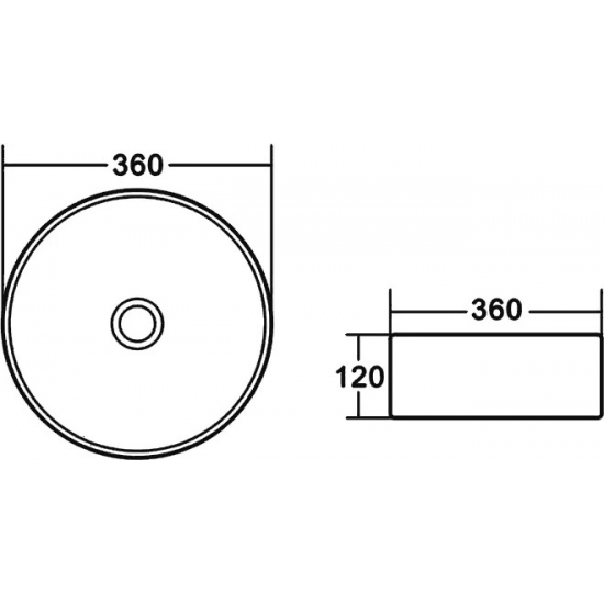Раковина накладная BELBANGO BB1357