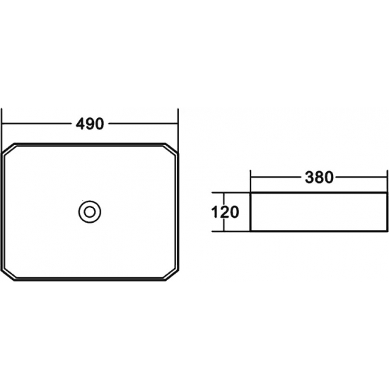 Раковина накладная BELBANGO BB1386