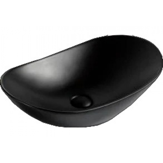Раковина накладная BELBANGO BB1404-H301 черная матовая