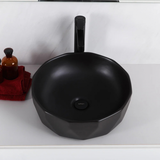 Раковина накладная BELBANGO BB1409H301 чёрная