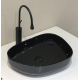 Раковина накладная BELBANGO BB1435-NERO черная глянцевая