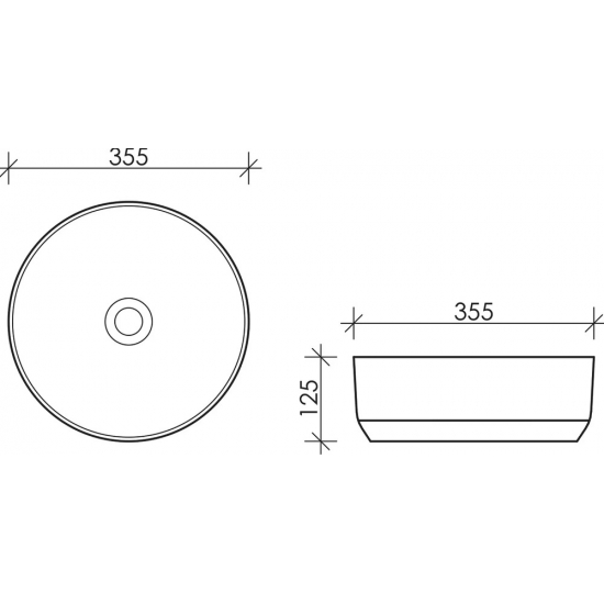 Раковина накладная CERAMICANOVA Element CN6005