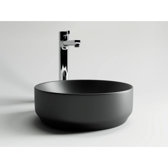 Раковина накладная CERAMICANOVA Element CN6007 черный матовый