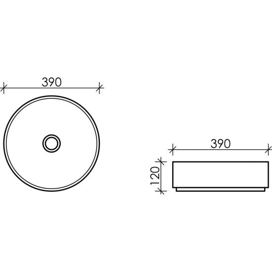 Раковина накладная CERAMICANOVA Element CN6022