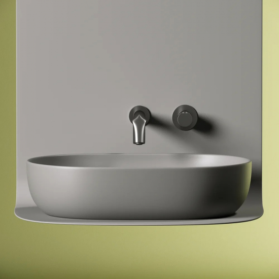 Раковина накладная CERAMICANOVA Element CN6047MH серая матовая