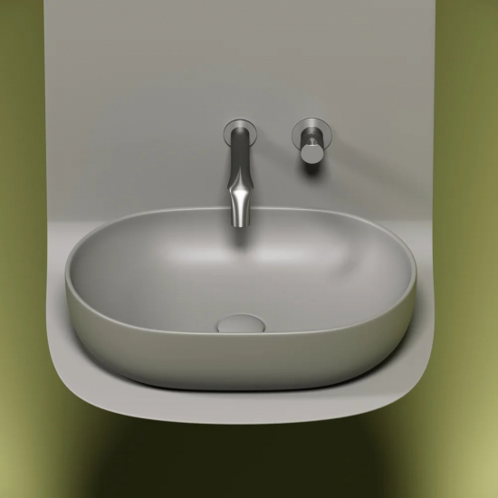 Раковина накладная CERAMICANOVA Element CN6047MH серая матовая