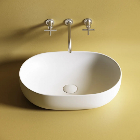 Раковина накладная CERAMICANOVA Element CN6047MW белая матовая