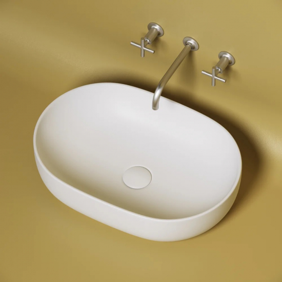 Раковина накладная CERAMICANOVA Element CN6047MW белая матовая