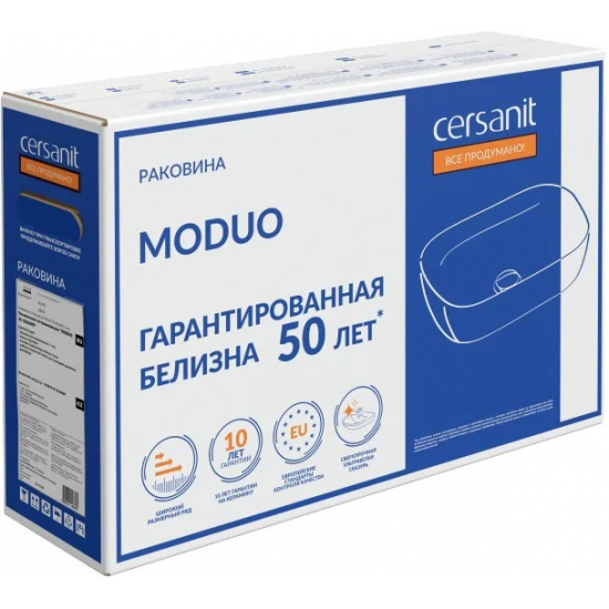 Раковина накладная CERSANIT Moduo 50 Square