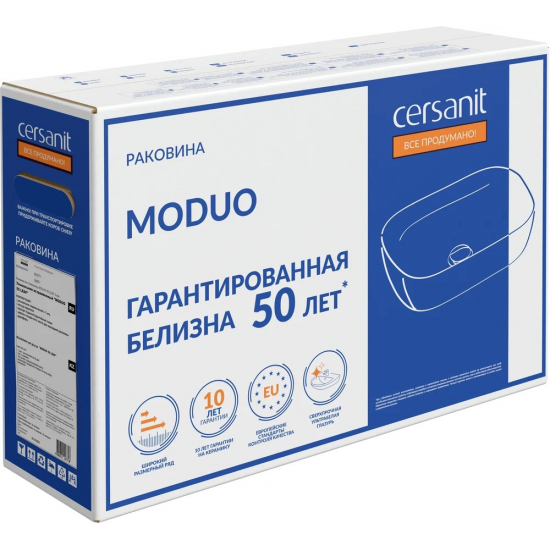 Раковина накладная CERSANIT Moduo 55 Leaf