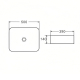 Раковина накладная D&K Berlin DT1431316 500x390x140 мм