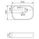 Раковина накладная GAPPO GT308 500х380х120 мм 