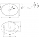 Раковина накладная MELANA MLN-320314-805
