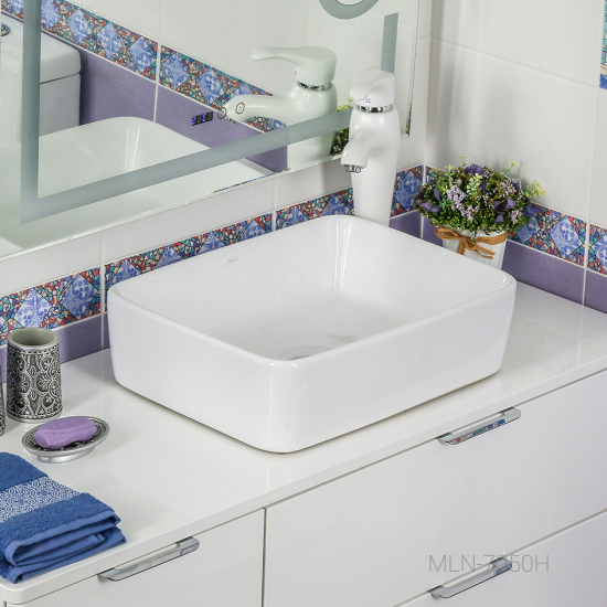 Раковина накладная MELANA MLN-7050H-805
