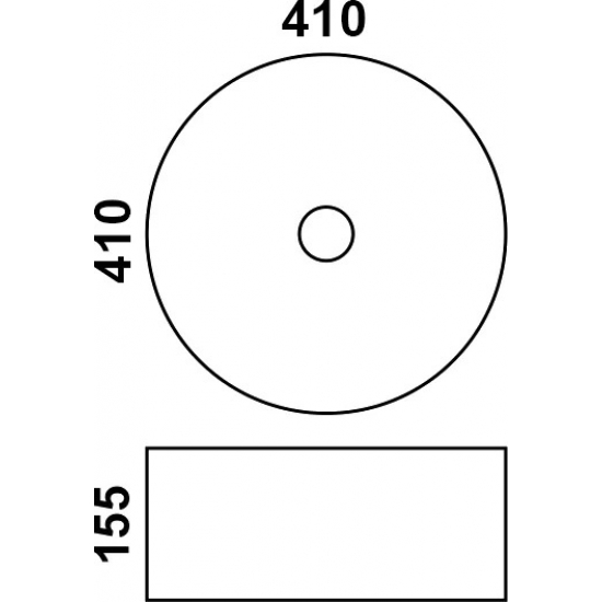 Раковина накладная MELANA MLN-7078A-805