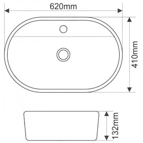 Раковина накладная MELANA MLN-78325-805