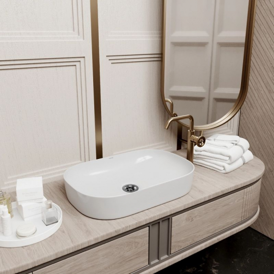 Раковина накладная WAVE Slim 610*400*145