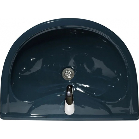 Раковина ОСКОЛЬСКАЯ КЕРАМИКА Престиж 63 с пьедесталом, зеленая