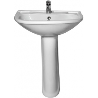 Раковина ОСКОЛЬСКАЯ КЕРАМИКА Престиж Престиж 55 с пьедесталом, белая