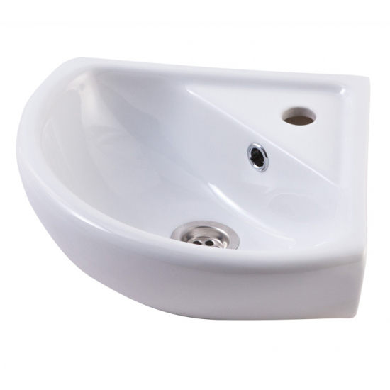 Раковина ROSA Элегия угловая белая