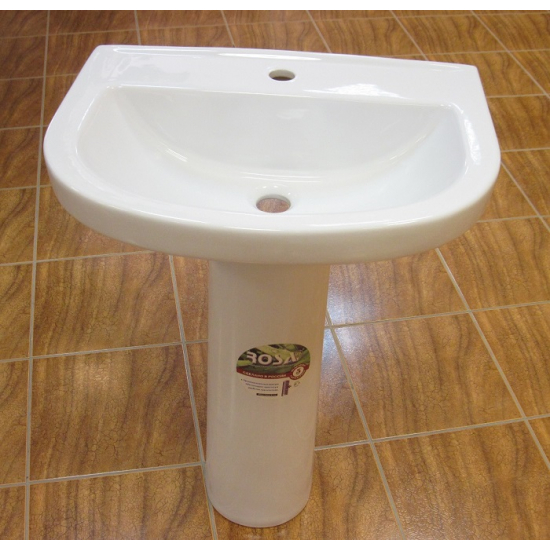 Раковина ROSA Стандарт 56 с пьедесталом